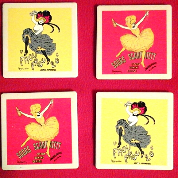 Other - Coasters Set of 4 French/Italian Vintage look
